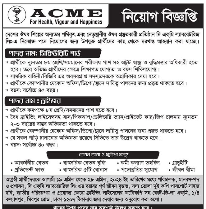 Acme Job Circular