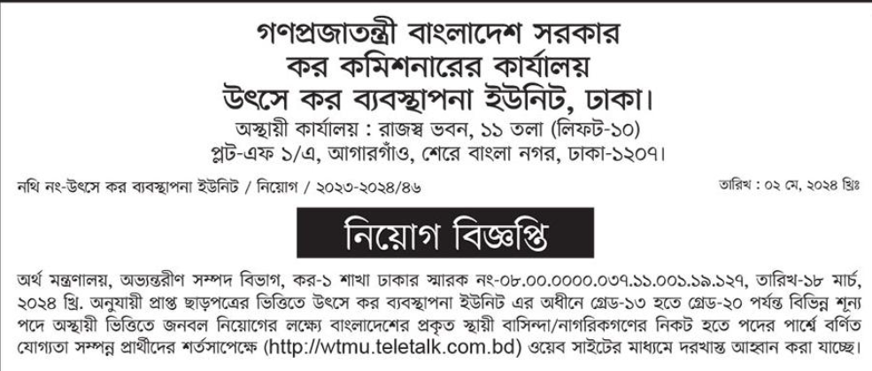 Today Job News BD